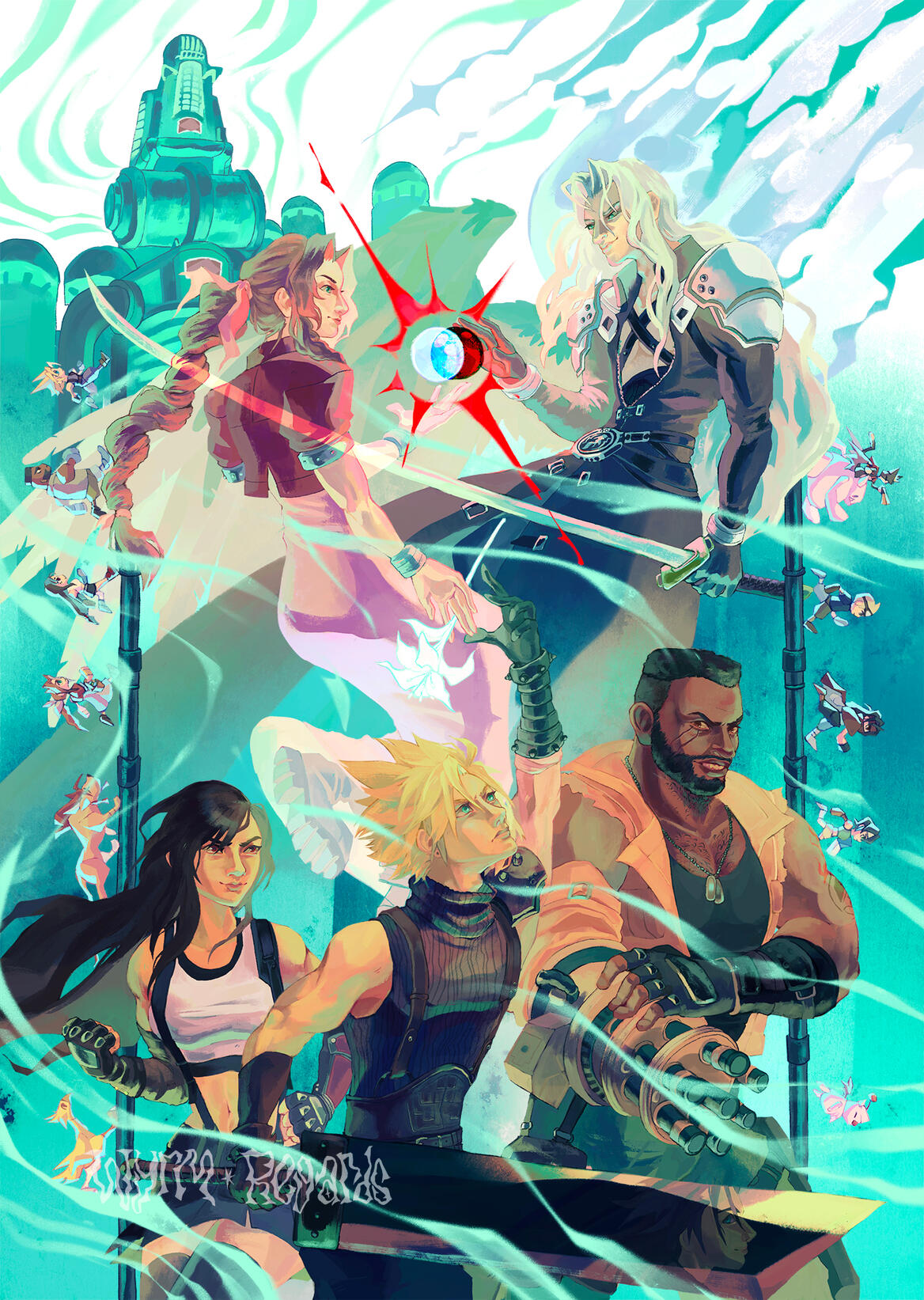 Final Fantasy VII Inspired Illustration